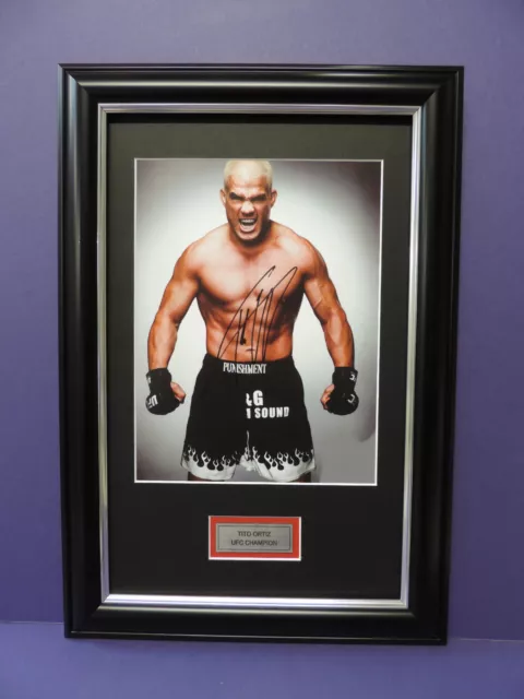 Tito Ortiz Ufc Legend Signed Framed Photo