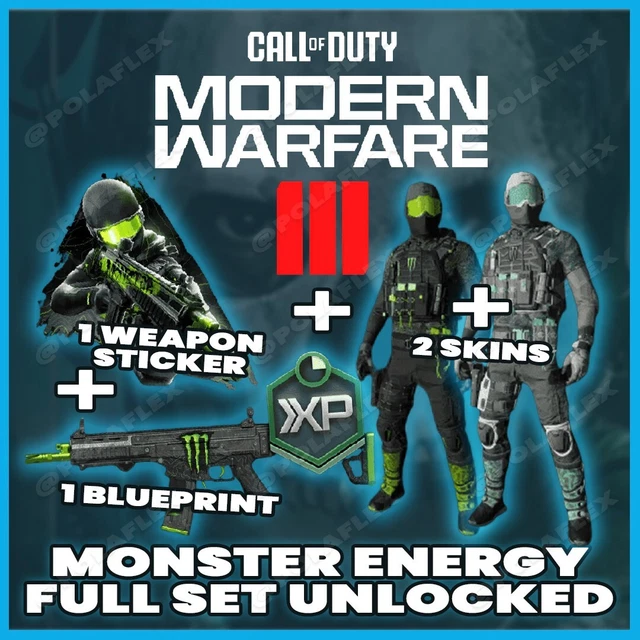 CALL OF DUTY Modern Warfare 3 Monster Energy DOUBLE XP Unlock Codes 🔥 ...