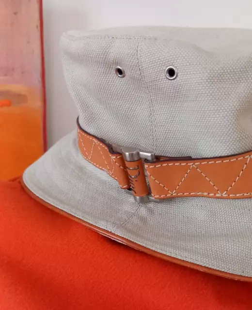 DIOR - Sonnen - Hut - Gr.58 - Leder und Canvas - Super hochwertig verarbeitet !