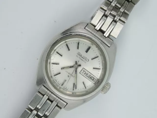 VINTAGE LADIES AUTOMATIC 2706 Day-Date Seiko Hi-Beat Automatic Watch *  Working EUR 68,73 - PicClick FR