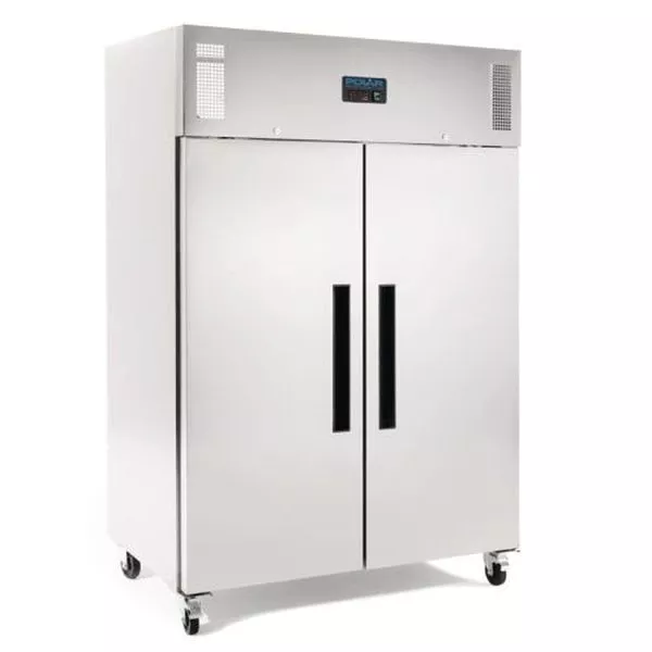 Polar Gefrierschrank Edelstahl 1200 Liter Serie G Gastro Umluft Gewerbe Lager