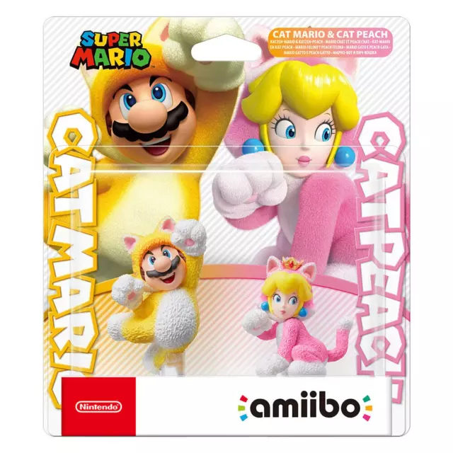 Nintendo Cat Mario and Cat Peach amiibo Double Pack (Super Mario 3D World)