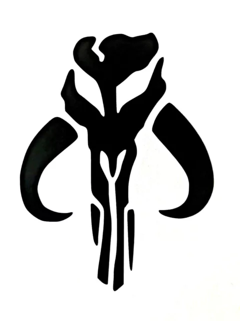 Star Wars Mandalorian Symbol Vinyl Decal Sticker - Various Colours and Sizes