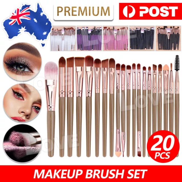 Pro 20pcs Makeup Brush Set Powder Foundation Eyeshadow Eyeliner Lip Brushes Tool