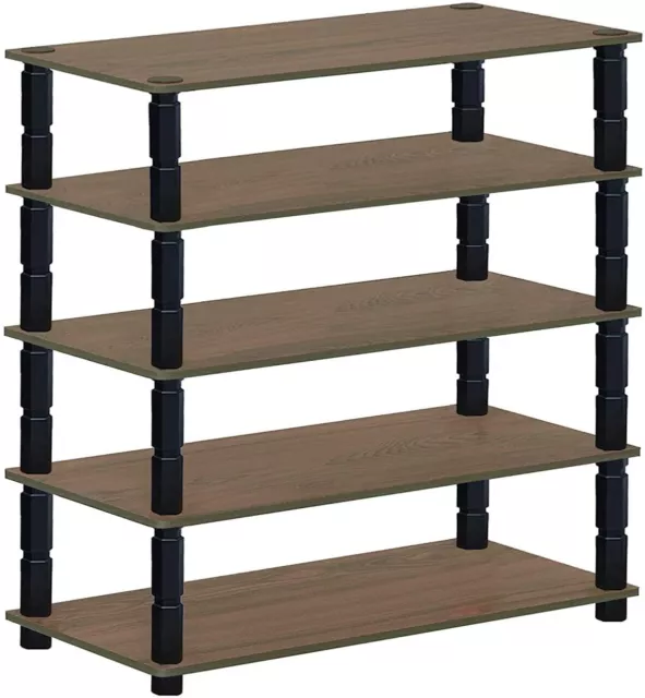 Tool Less Shelving Unit 4/5 Tier Display Stand Book Shelf Wall Rack Storage