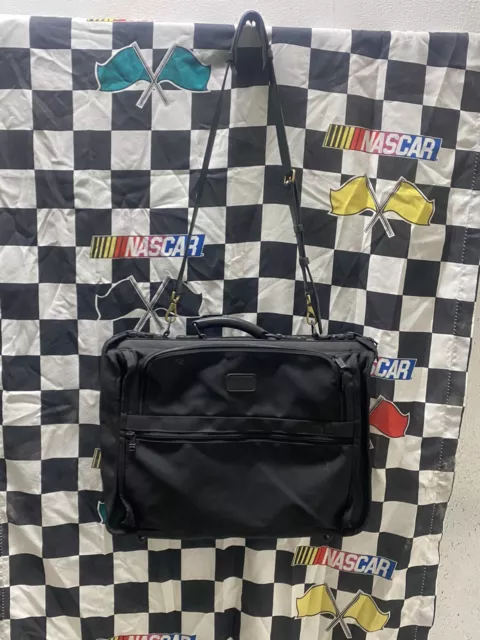 Tumi Black Ballistic Nylon 20” Carry On Garment Bag Briefcase Luggage Travel Bag