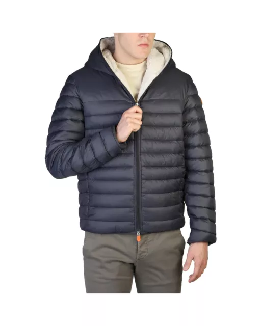 Save The Duck Padded Bomber Jacket with Fixed Hood  -  Jackets  - Grey