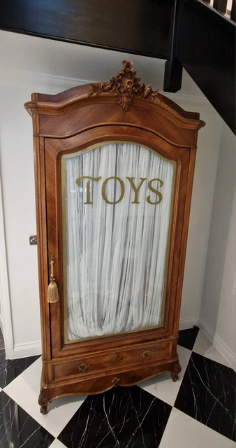 Antique French Armoire Toy Cupboard Wardrobe