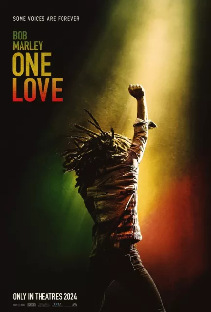 BOB MARLEY ONE LOVE MOVIE POSTER 2 Sided ORIGINAL VF 27x40 KINGSLEY BEN-ADIR