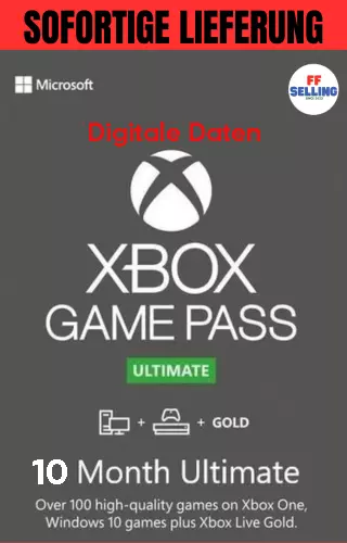 XBOX Game Pass Ultimate + XBOX LIVE GOLD - 10 mesi - dati digitali - immediato