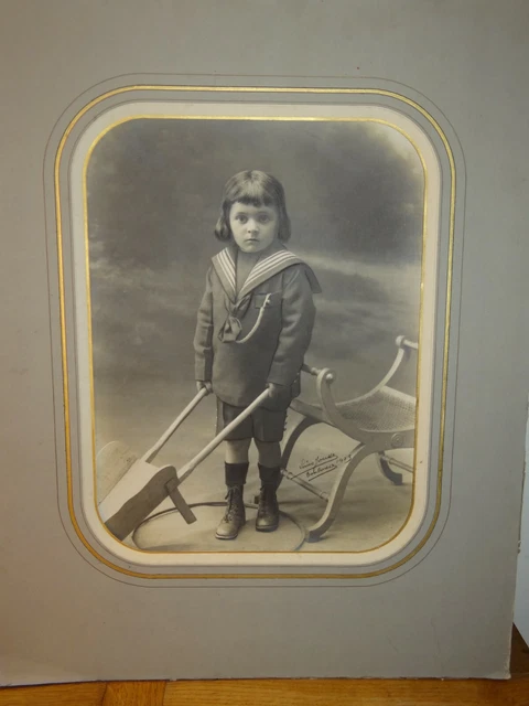 Lot De 5 Photos Très Anciennes D'enfants - Tirage Original - Occasion