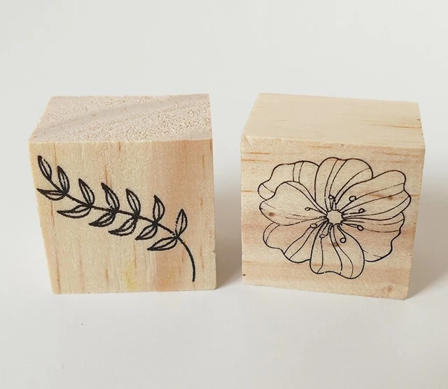 OLYCRAFT Holzstempel Mit Pfotenabdruck | Mini Stempel Für DIY & Scrapbooking