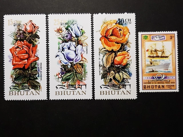 Briefmarken Buthan, postfrisch, Lot