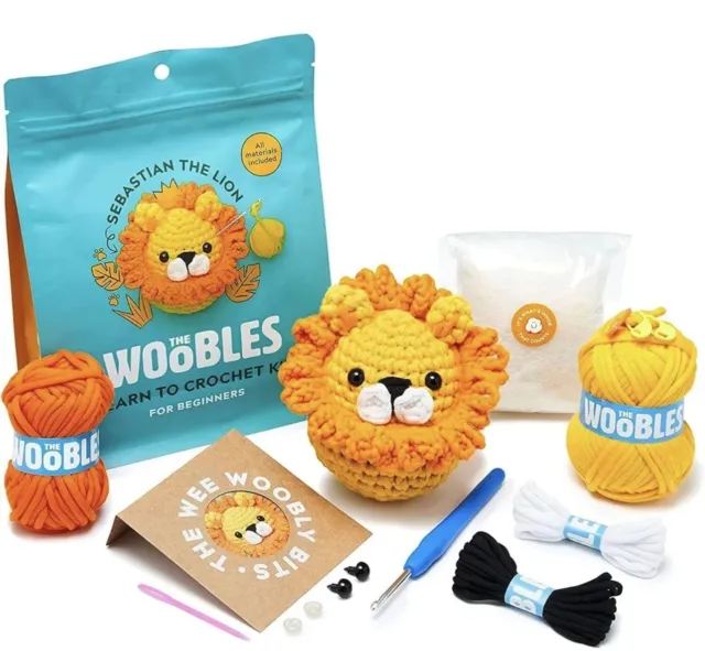 MANG BT21 The Woobles Learn To Crochet Kit For Beginner+/Intermediate With  Hook