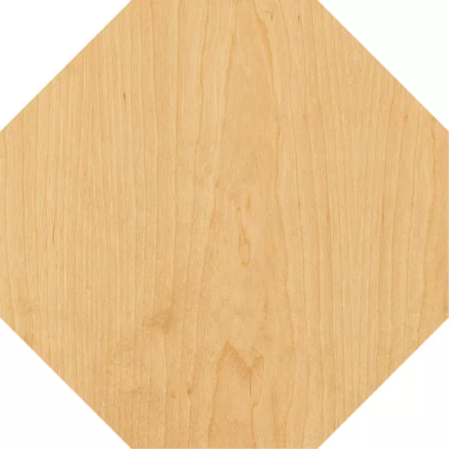 Octagon Laser Cut Out Wood Shape Craft Supply - Woodcraft Cutout