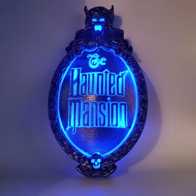 DISNEY HAUNTED MANSION Large Wall Plaque Gate Sign Customizable Name