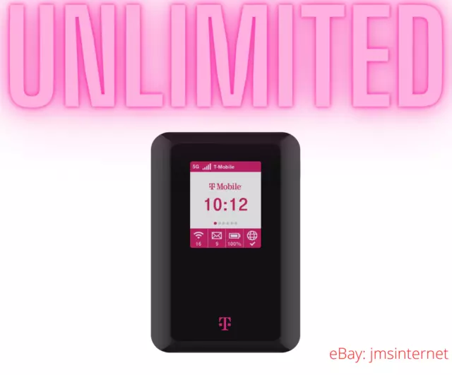 T-Mobile Unlimited Data 5G hotspot - beats AT&T, Verizon (Read Description)