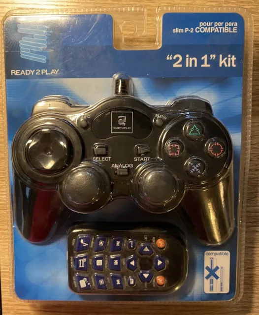 Télécommande Big Ben Pour PlayStation 2 – Noire – Sous Blister Rigide – NEUVE