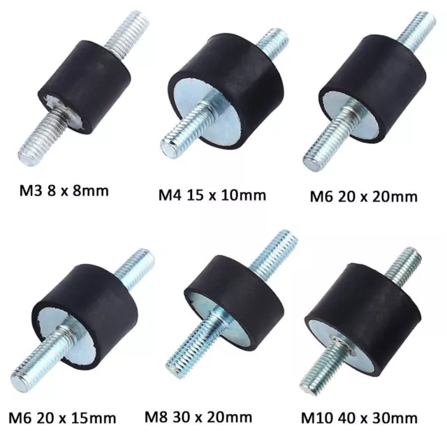 M3 M4 M6 M8 M10 Anti-Vibrations Gummilager Stoßdämpfer für Luftkompressor Pumpe