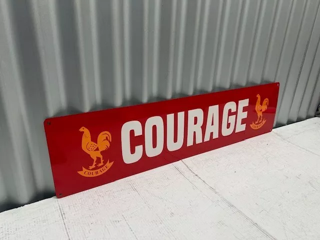 Courage Beer Heavy Duty Sign 800 Mm X 200 Mm Free Post