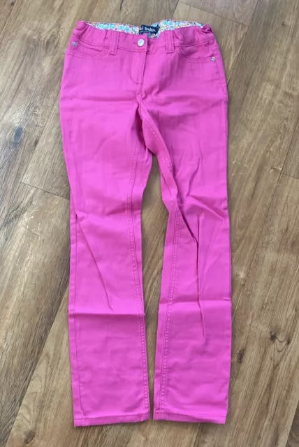 Mini Boden Pink Girls Jeans Age 12 BN-Tag Straight Leg stretchy Adjust Waist