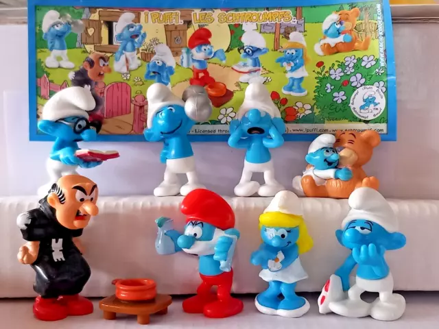 Kinder Ferrero Sorpresine Serie Completa Villaggio Puffi Smurfs Cake Toppers Rar