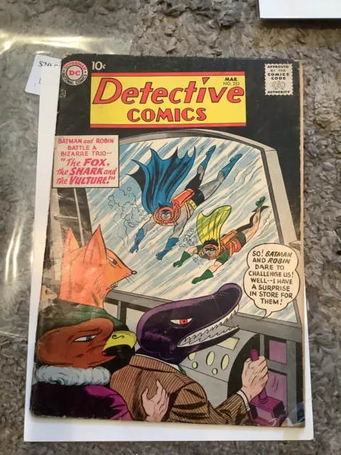 Detective Comics 253 1958 Batman/Robin DC 1st Terrible Trio VG