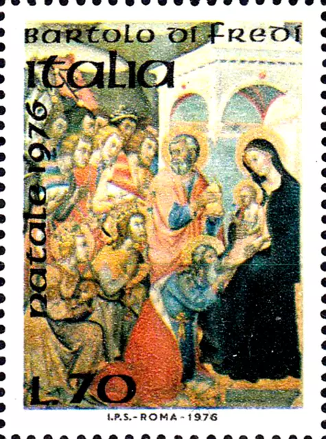 1555 Italien postfrisch MNH 1976 Fredi Gemälde Weihnachten Heilige drei Könige