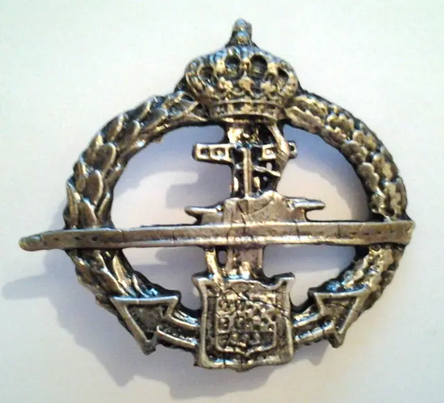 Yugoslavia Yugoslav Navy Submarine Chest Badge Kingdom Of Yugoslavia