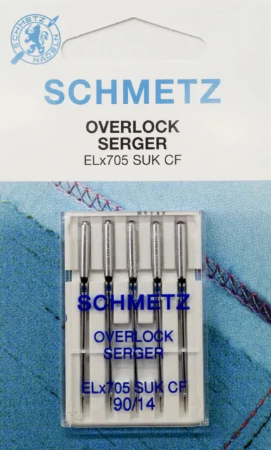 Schmetz Overlocknadeln ELX705 SUK CF Stärke 90/14 (Jersey / Stretch)