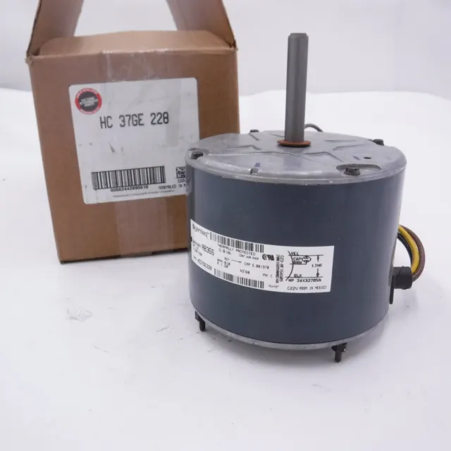 OEM Factory Authorized Parts Condenser Fan Motor 1/5HP 208-230V HC37GE228