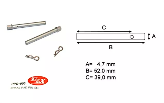 Kit Axe de Plaquette de Frein pour YAMAHA XJR 1300 SP 1999-2001