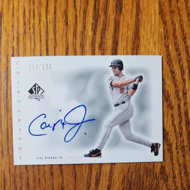 2001 Upper Deck Baseball SP Chirography HOF Cal Ripken Jr Auto Orioles