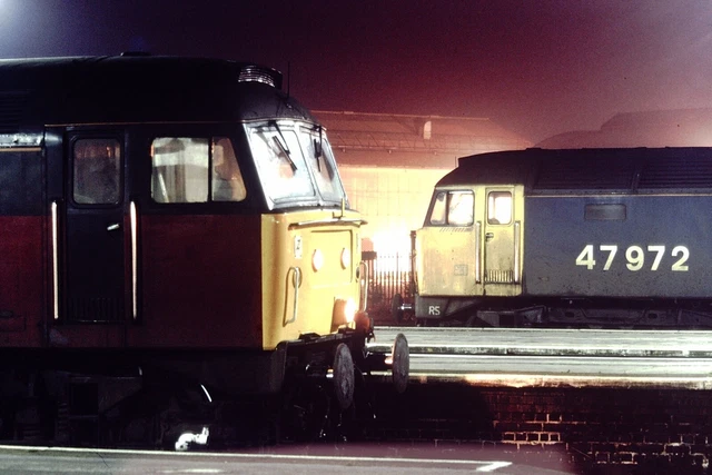 1992 BRITISH RAIL Diesel Loco 47972 Railway Slide Ref 3748 £2.50 ...