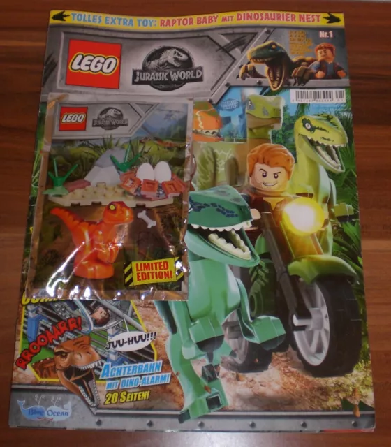 LEGO Jurassic World Magazin #01 - NUMMER 1 - Zeitung Raptor-Baby mit Nest - Park