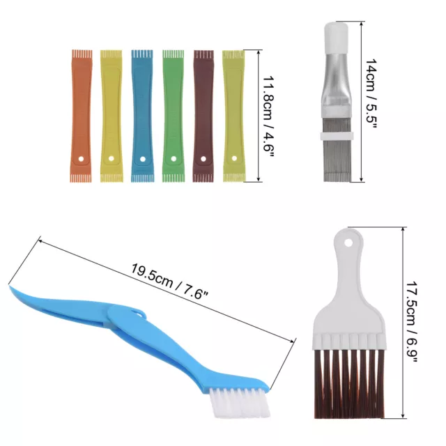 5 Pieces Air Conditioner Fin Comb Cleaner Brushes Condenser Straightener 2