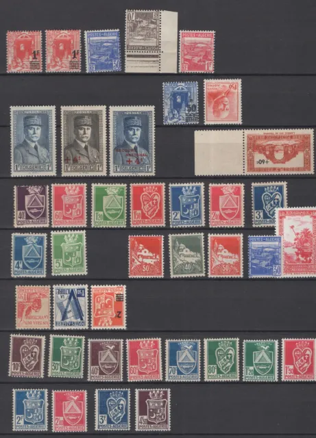 Algeria 1941-1943 lot stamps almost complete years MH upside down stamps MNH