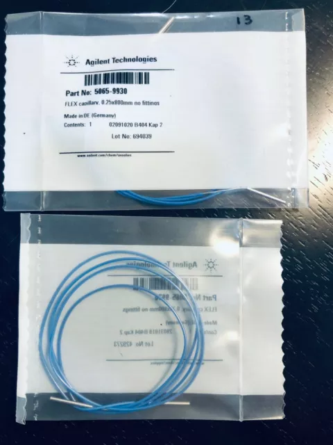 Agilent Part # 5065-9930 Flexible connecting capillary, SS, 0.25 mm id, 800 mm l