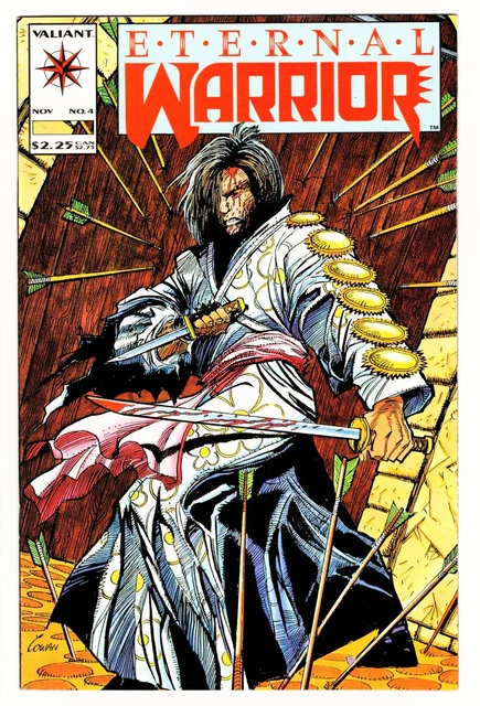 Eternal Warrior #4 (1992, Valiant) 1st Cameo App. of Bloodshot, Immortal Enemy