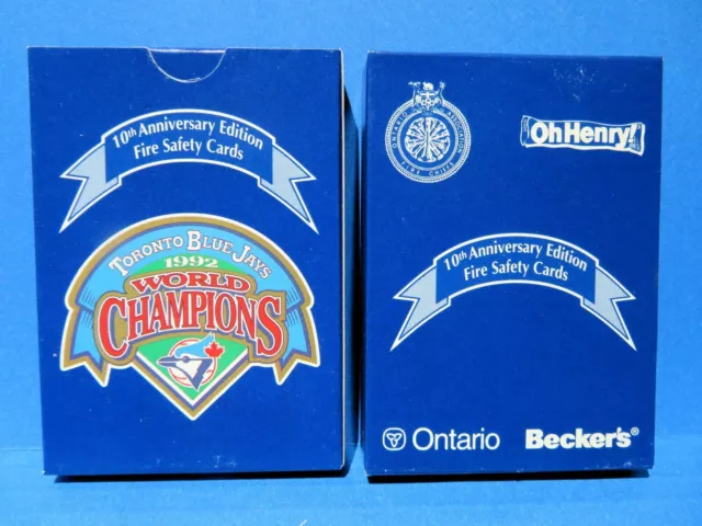 1993 Toronto Blue Jays,  World Series Champions,  Fire Safety Team 36-Card Set