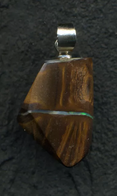 N°293-Pendentif d'Opale boulder d'Australie (Queensland)  de 14,50 carat