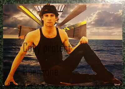 John travolta at sea sea ocean collage artwork postcard postcard