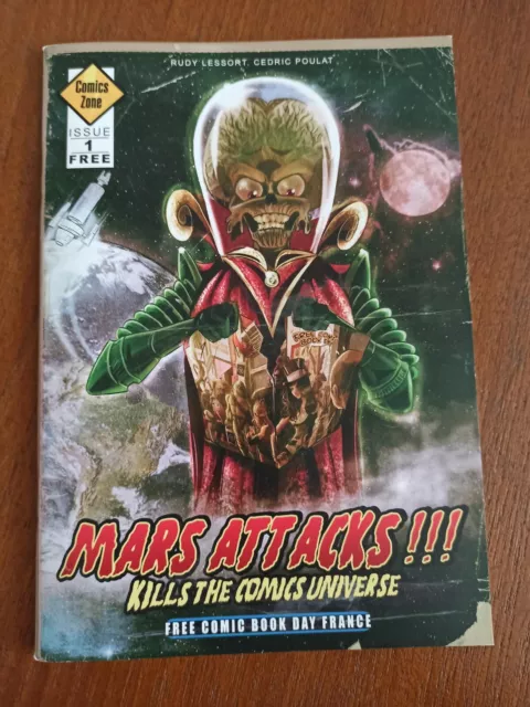 Fasicule portofolio Comics mars attacks free book day France kills the universe