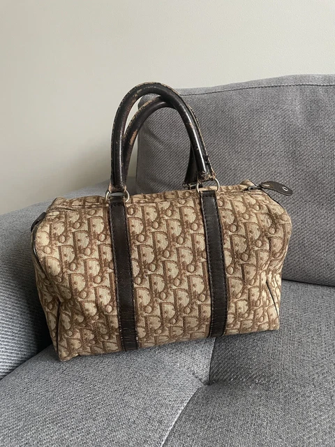DIOR VINTAGE OBLIQUE Monogram Bowling Handbag 295.00 PicClick UK