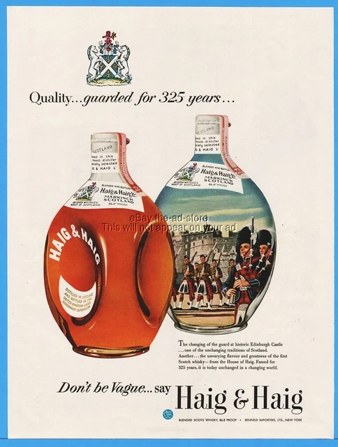 1953 Haig Scotch Changing of the Guard Edinburgh Castle Markinch Scotland 325 Ad