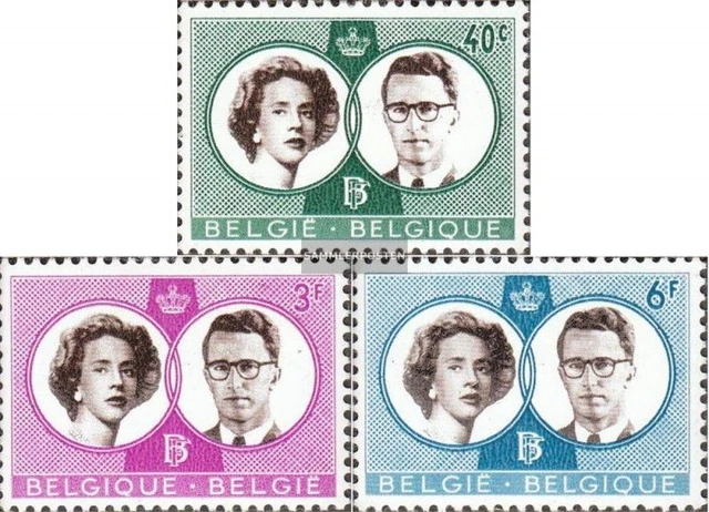 Belgique 1228-1230 (édition complète) neuf 1960 royal mariage