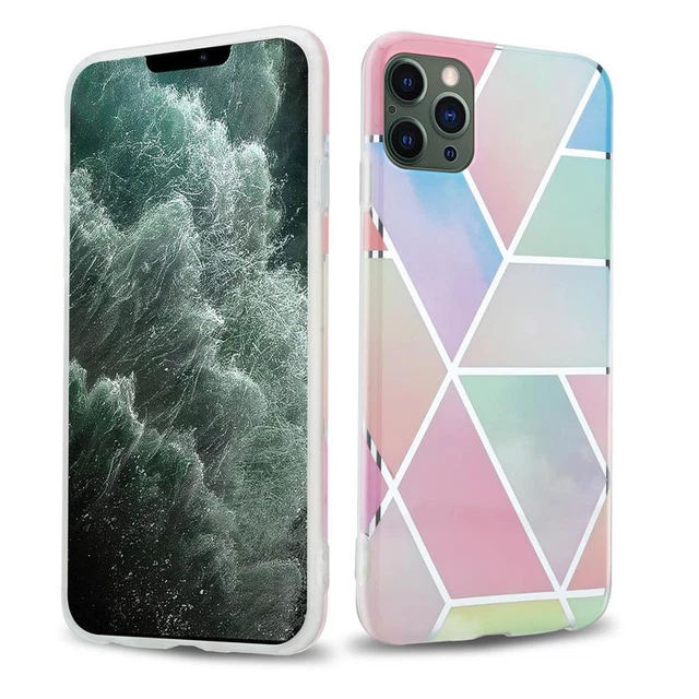 Case for Apple iPhone 12 PRO MAX Protection Phone Cover TPU Silicone Mosaic