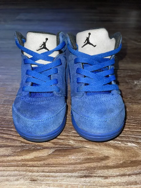 Nike Air Jordan Retro V 5 Size 7C “Blue Suede" Toddler Sneakers 440890-401