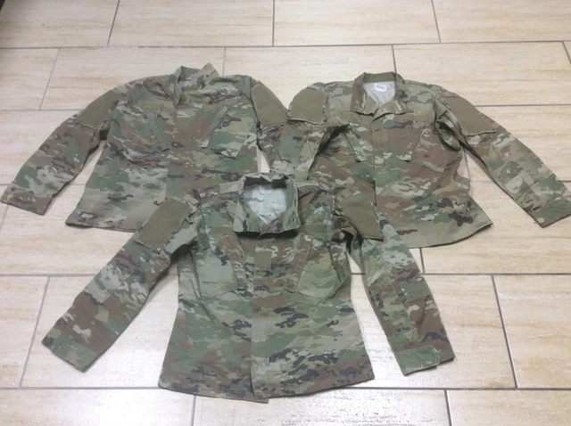 Lot of 3 US Army Multicam FEMALE Combat Coat Insect Rep OCP Uniform  36 Short