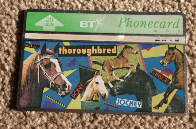 Vintage BT Telefonkarte 20 Stück Pferd/Pony Thema aus den 1990er Jahren